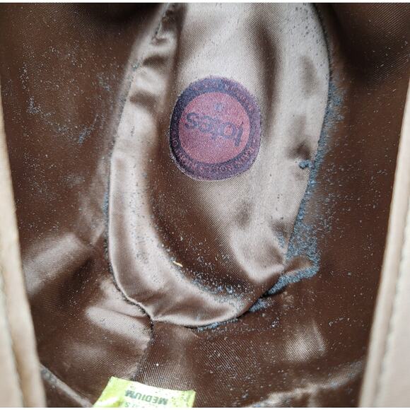 Vintage Totes Light Brown Suede Fedora Hat - Medium USA Made Indiana Jones Style - Picture 11 of 11